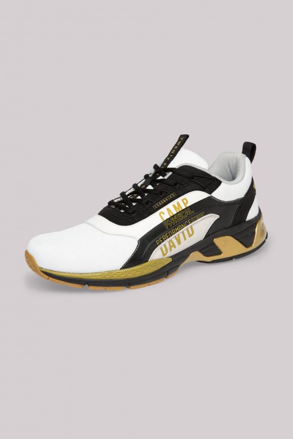 CAMP DAVID & SOCCX | Premium Sneaker im Materialmix white
