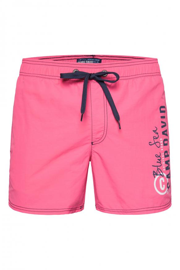 CAMP DAVID & SOCCX | Badeshorts mit Logo Print summer pink