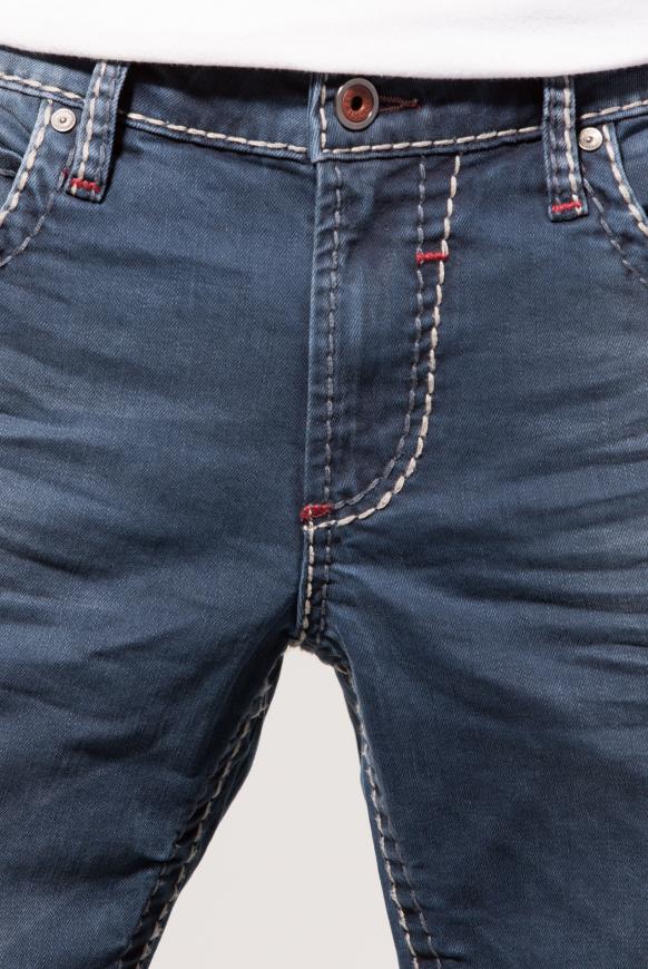 CAMP DAVID & SOCCX | Vintage-Waschung und breiten Nähten Jeans NI:CO old  blue used