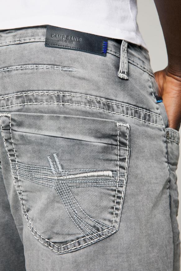 CAMP DAVID & SOCCX | Jeans CO:NO mit gefärbter Innenseite blue grey used
